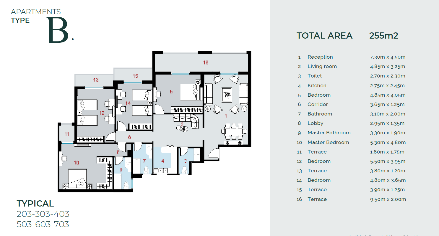 Floor plan for apartment at La Verde New Capital