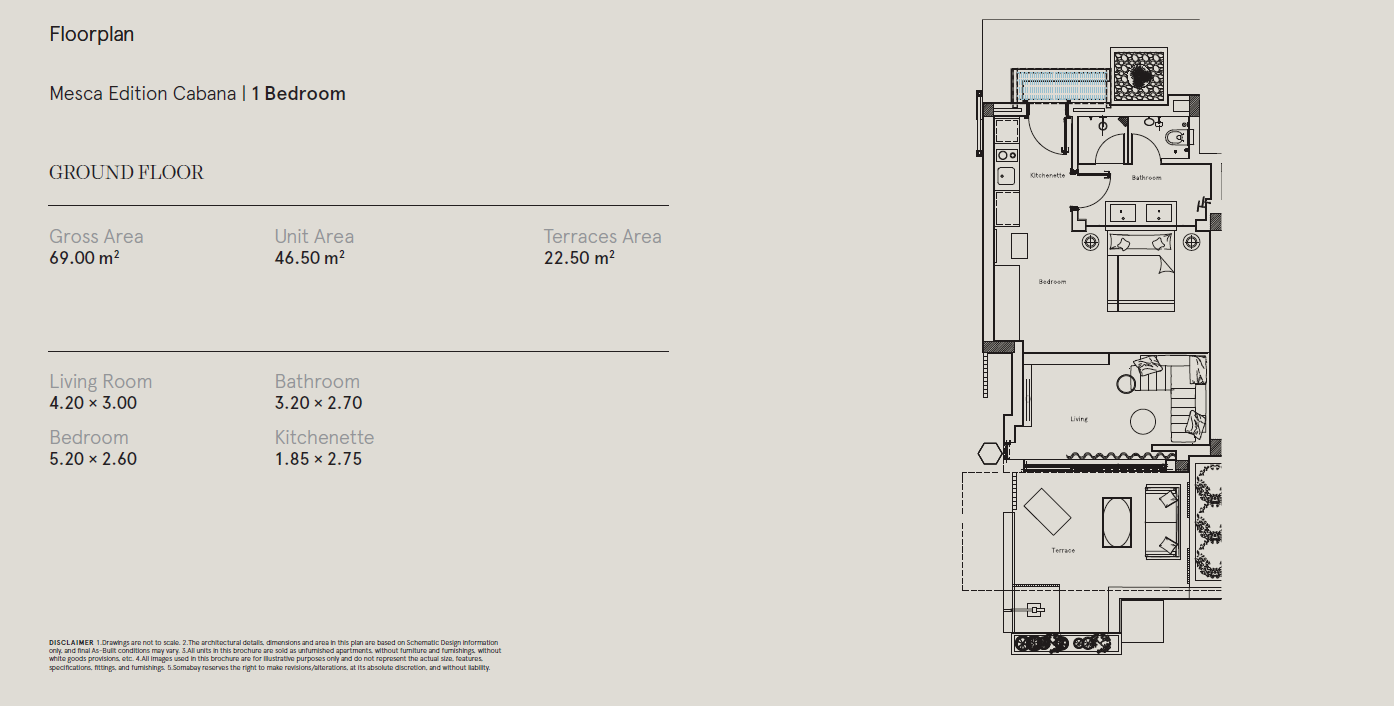 Floor plan for  at Mesca Somabay
