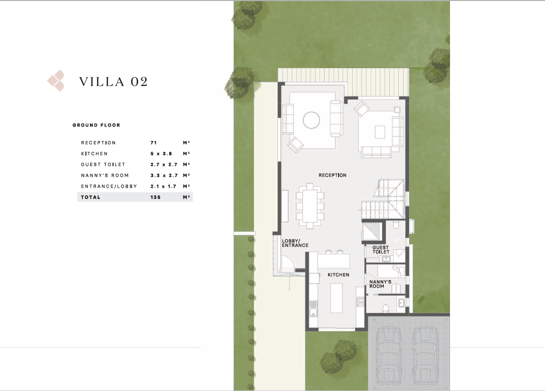 Floor plan for villa at Al Karma Gates