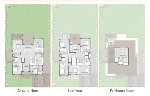 Floor plan for villa at Badya