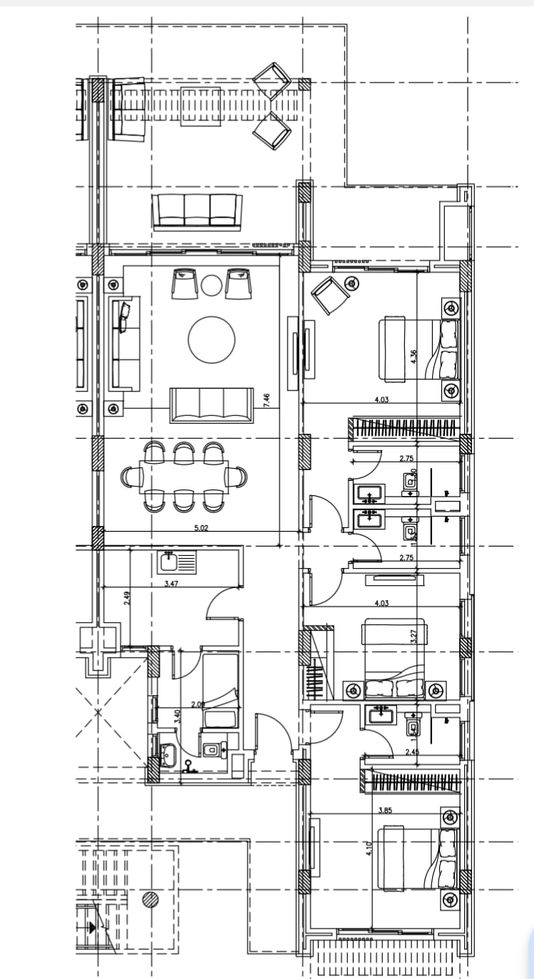 Floor plan for chalet at Silversands