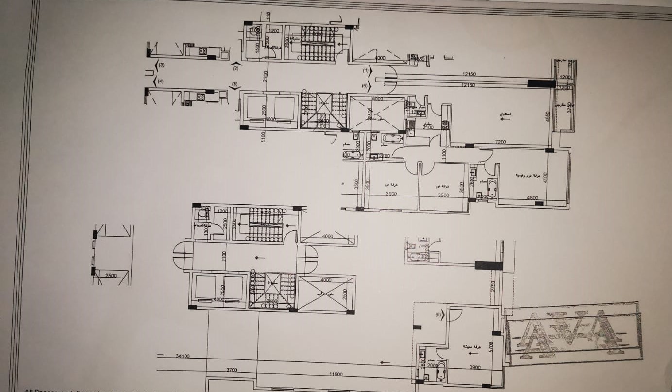 Floor plan for penthouse at Sun Capital