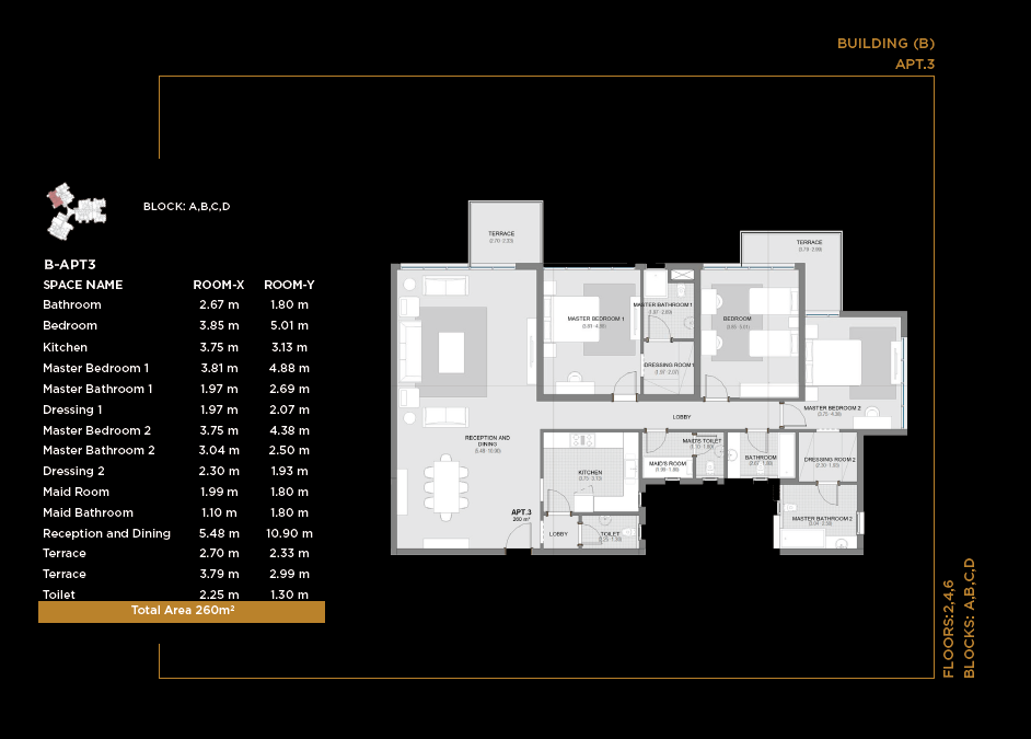 Floor plan for apartment at The Capitalway