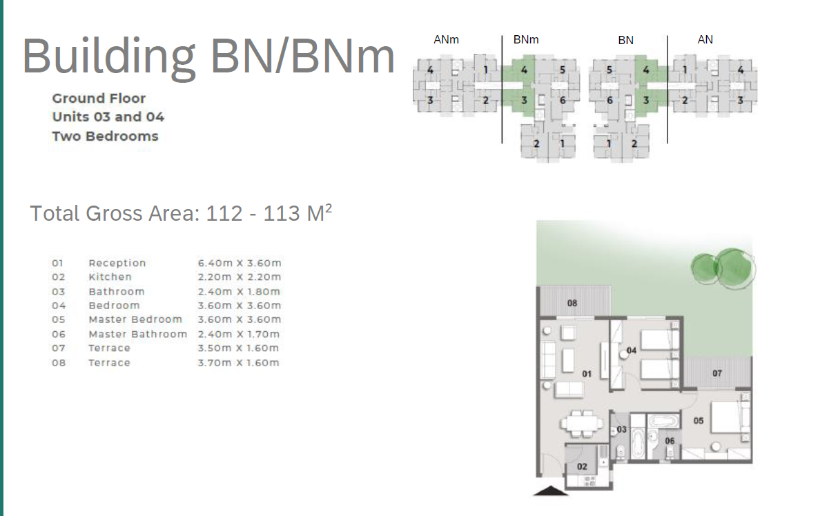Floor plan for apartment at Il Bosco City