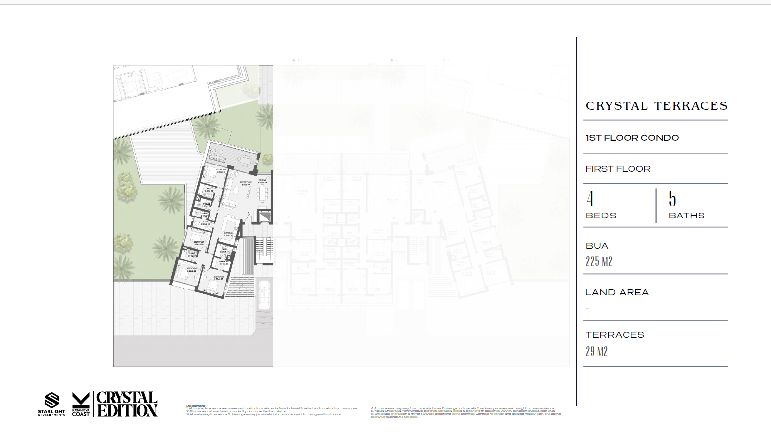 Floor plan for chalet at Katameya Coast
