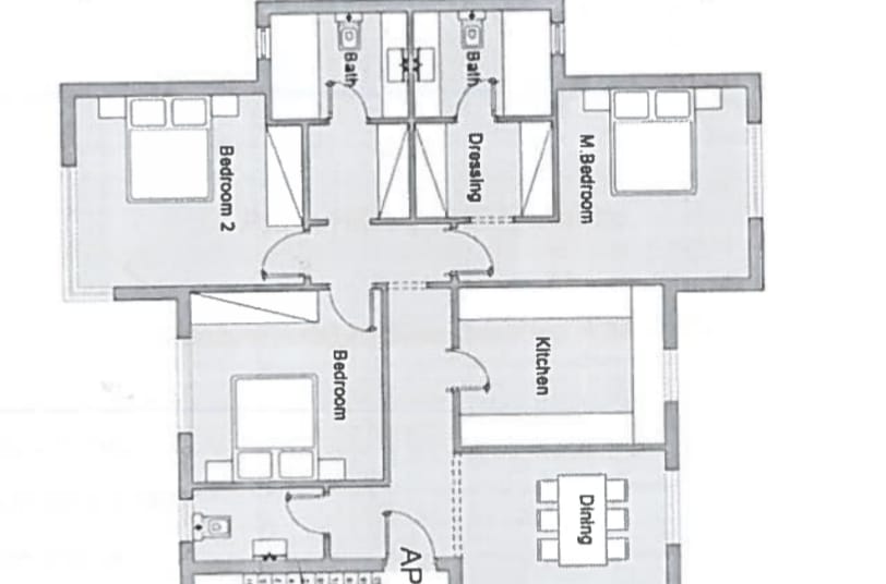 Floor plan for apartment at Badya