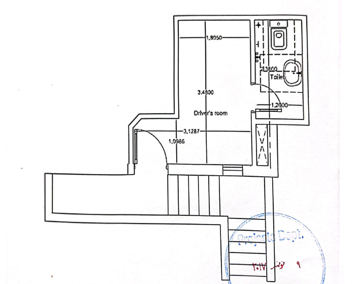 Floor plan for penthouse at Jefaira