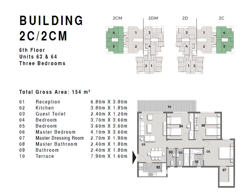 Floor plan for apartment at Il Bosco City