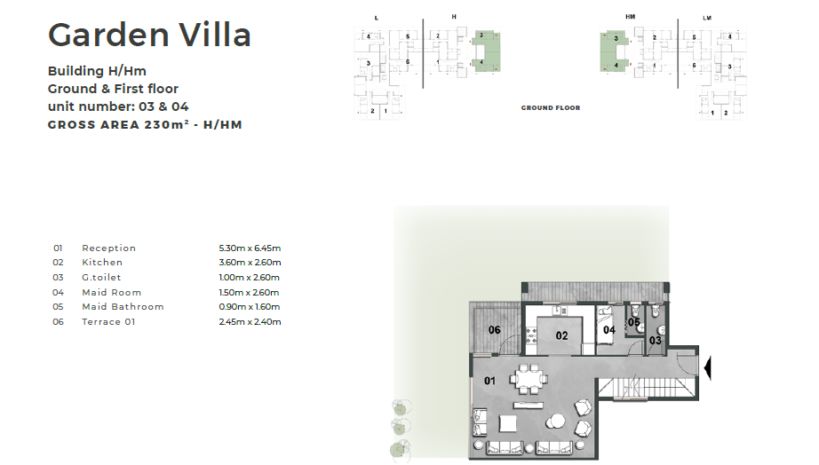 Floor plan for villa at Il Bosco City