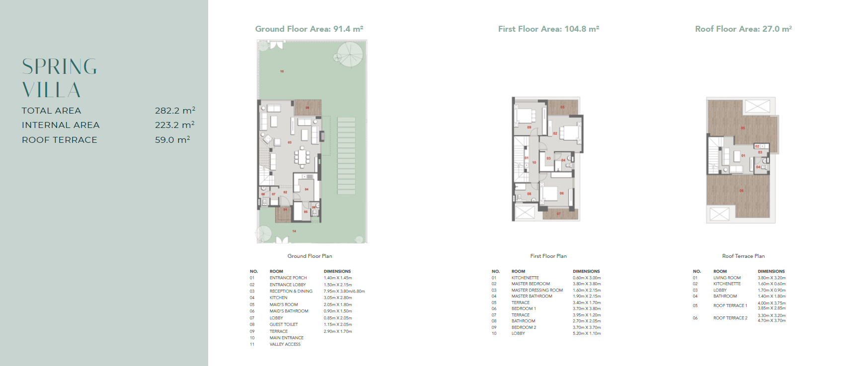 Floor plan for villa at Il Bosco City
