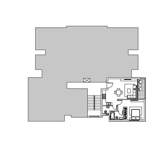 Floor plan for chalet at Cali Coast Ras El Hekma