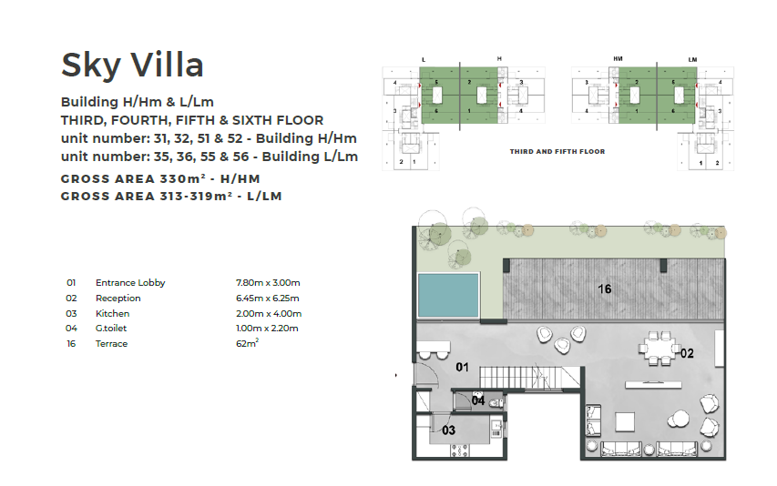 Floor plan for duplex at Il Bosco City