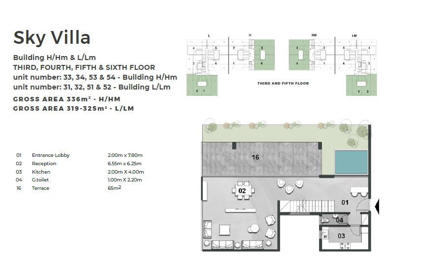 Floor plan for duplex at Il Bosco City