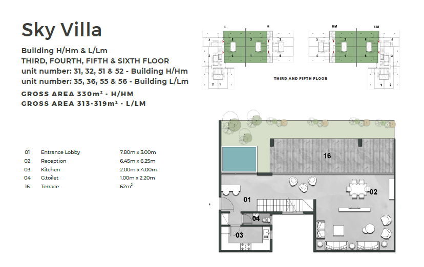 Floor plan for duplex at Il Bosco City