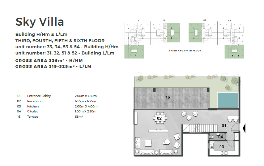 Floor plan for duplex at Il Bosco City