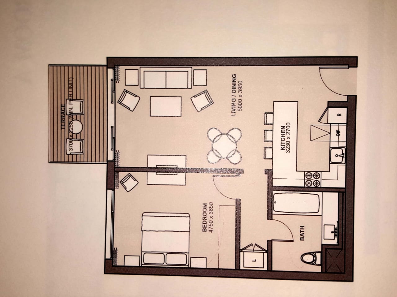 Floor plan for chalet at Marassi