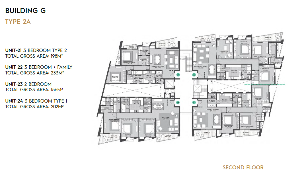 Floor plan for apartment at Six West