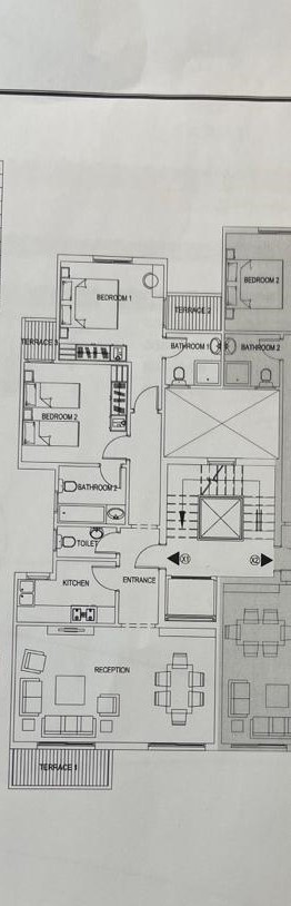 Floor plan for apartment at Sarai