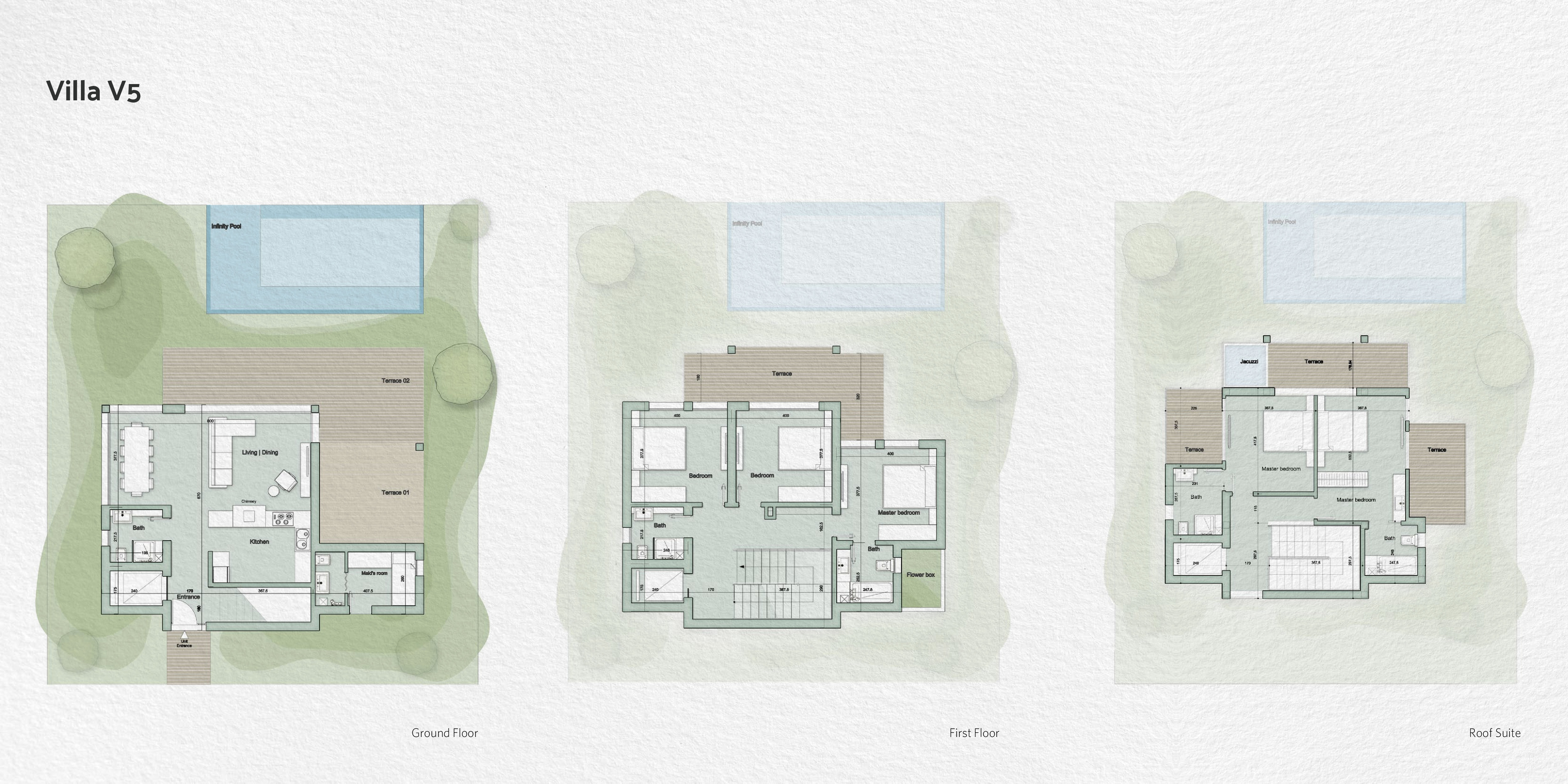 Floor plan for villa at Il Monte Galala