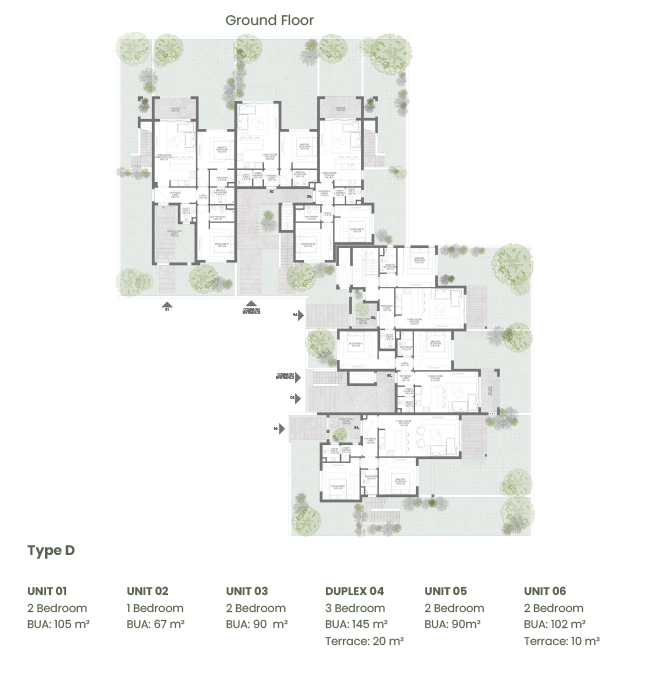 Floor plan for apartment at Makadi Heights