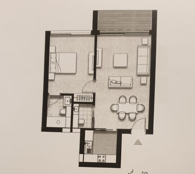 Floor plan for apartment at ZED East