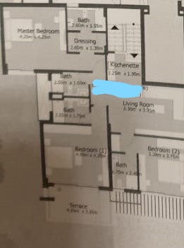 Floor plan for duplex at Capital Gardens