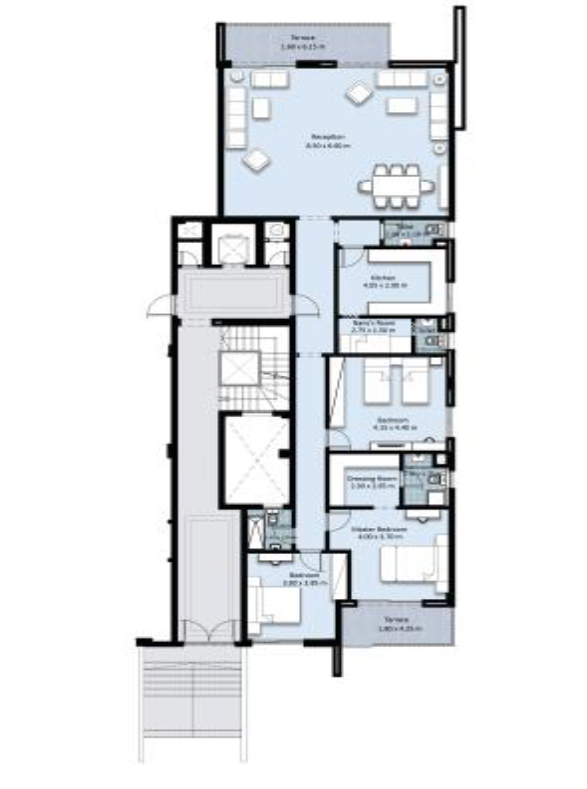 Floor plan for apartment at Fifth Square Al Marasem