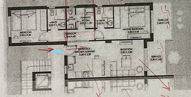Floor plan for chalet at El Masyaf