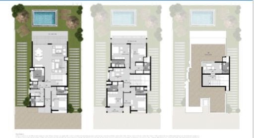 Floor plan for villa at Mazarine