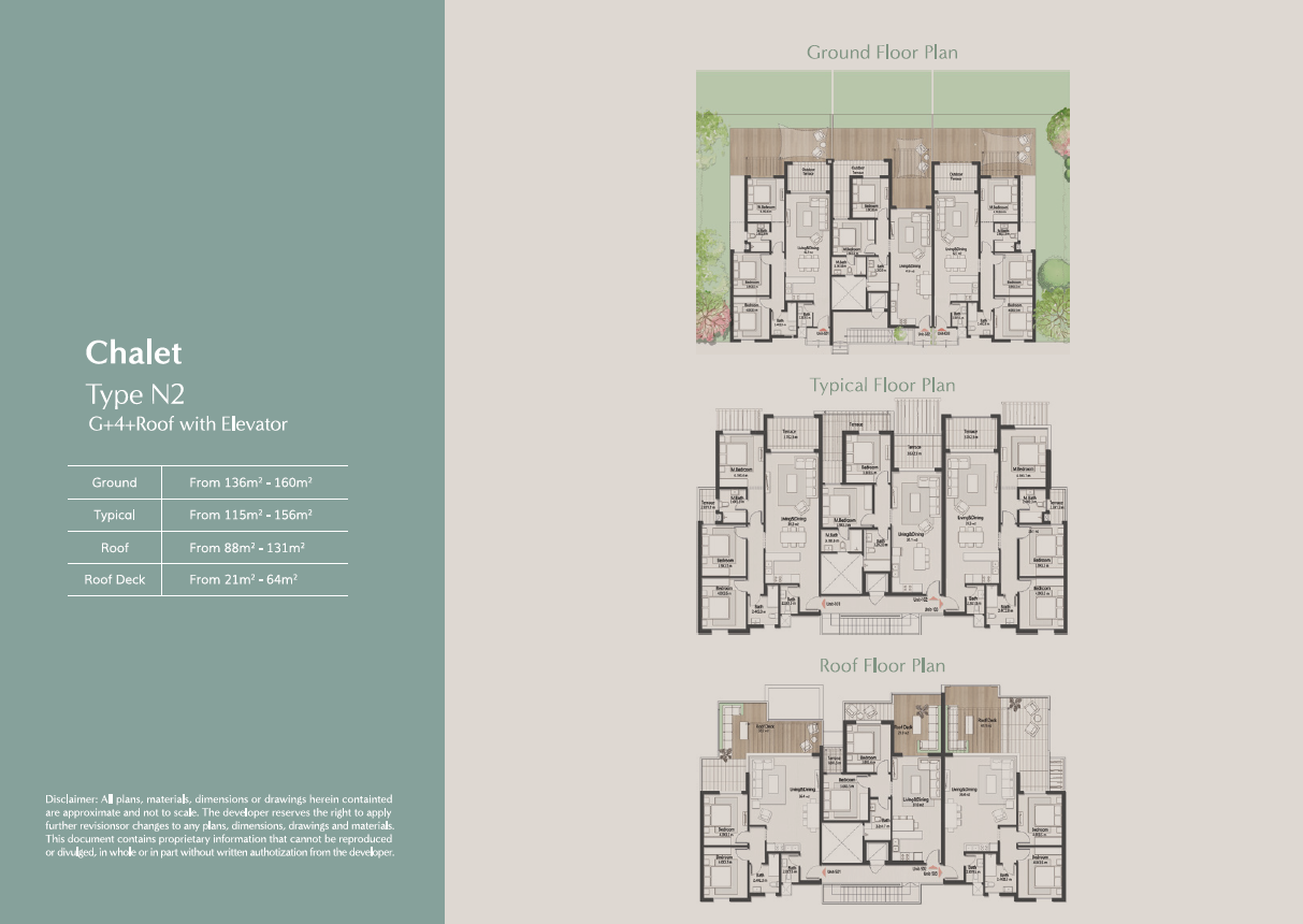 Floor plan for chalet at Masaya