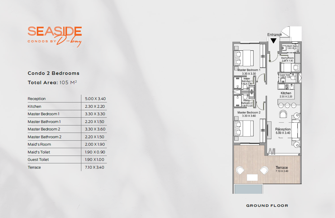 Floor plan for chalet at D-Bay