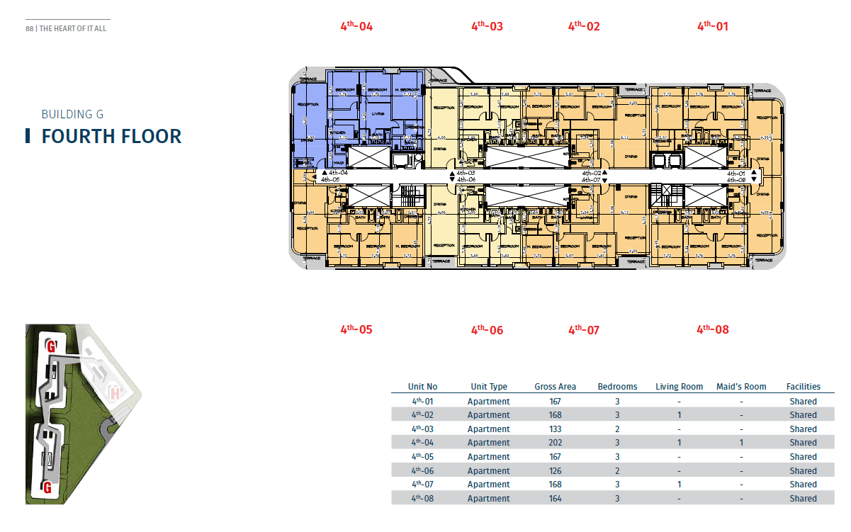 Floor plan for apartment at Bloomfields