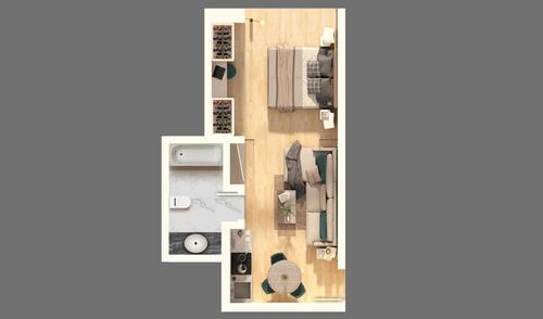 Floor plan for apartment at RIVAN