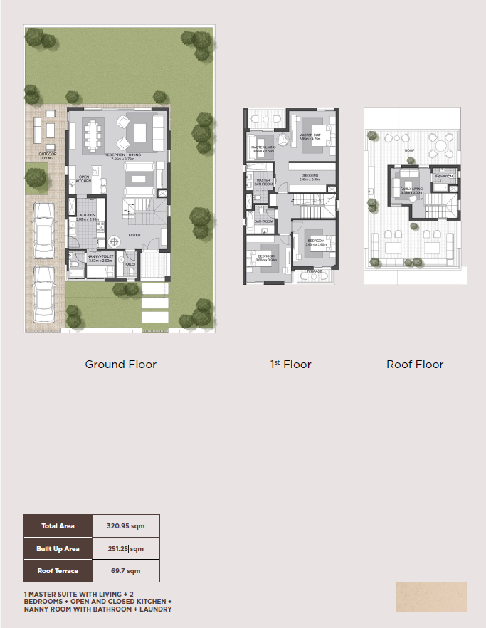 Floor plan for villa at Karmell New Zayed