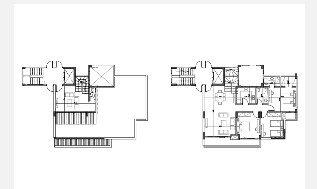 Floor plan for penthouse at El Patio Oro