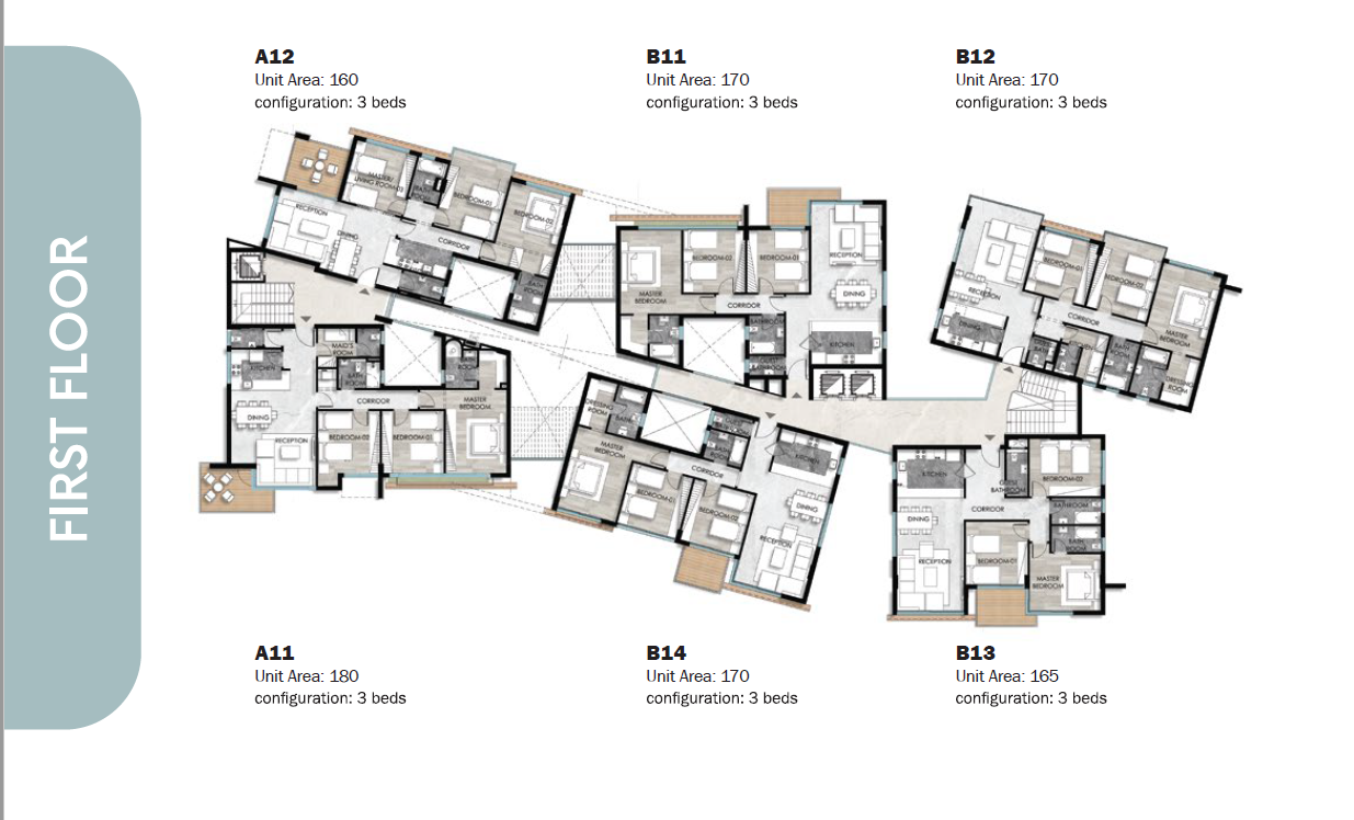 Floor plan for apartment at Leaves