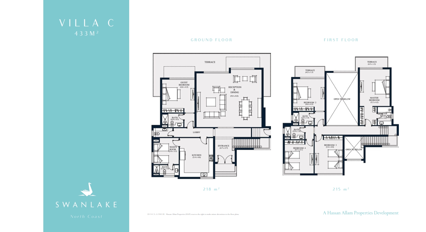 Floor plan for villa at Swanlake North Coast