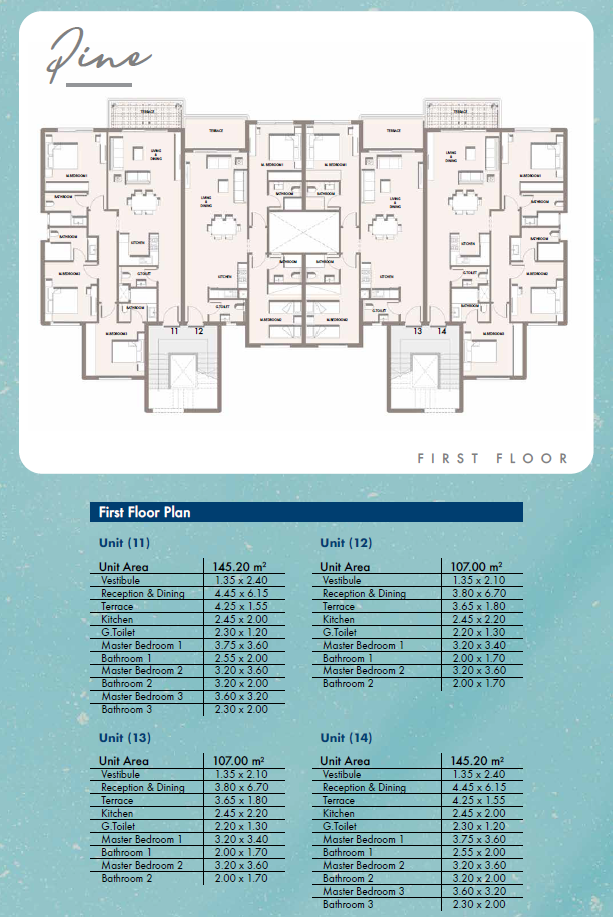 Floor plan for chalet at Hacienda West