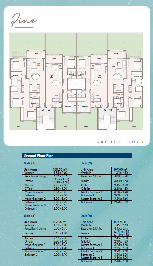 Floor plan for chalet at Hacienda West