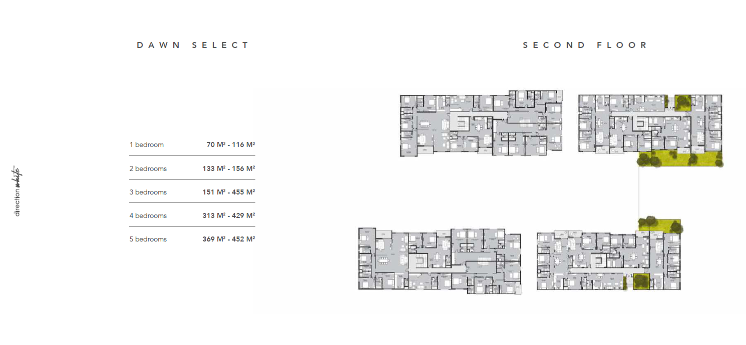 Floor plan for chalet at Direction White