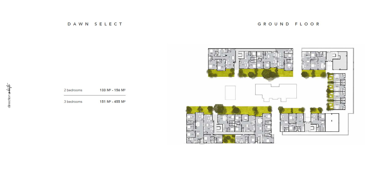 Floor plan for chalet at Direction White