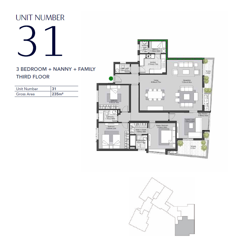 Floor plan for apartment at V Residences By Villette