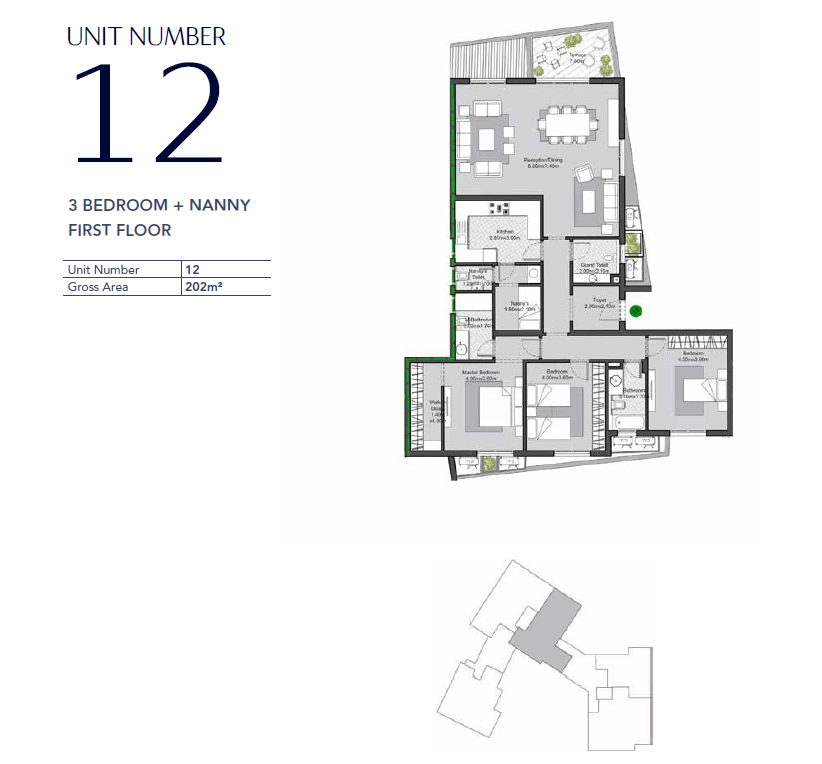 Floor plan for apartment at V Residences By Villette