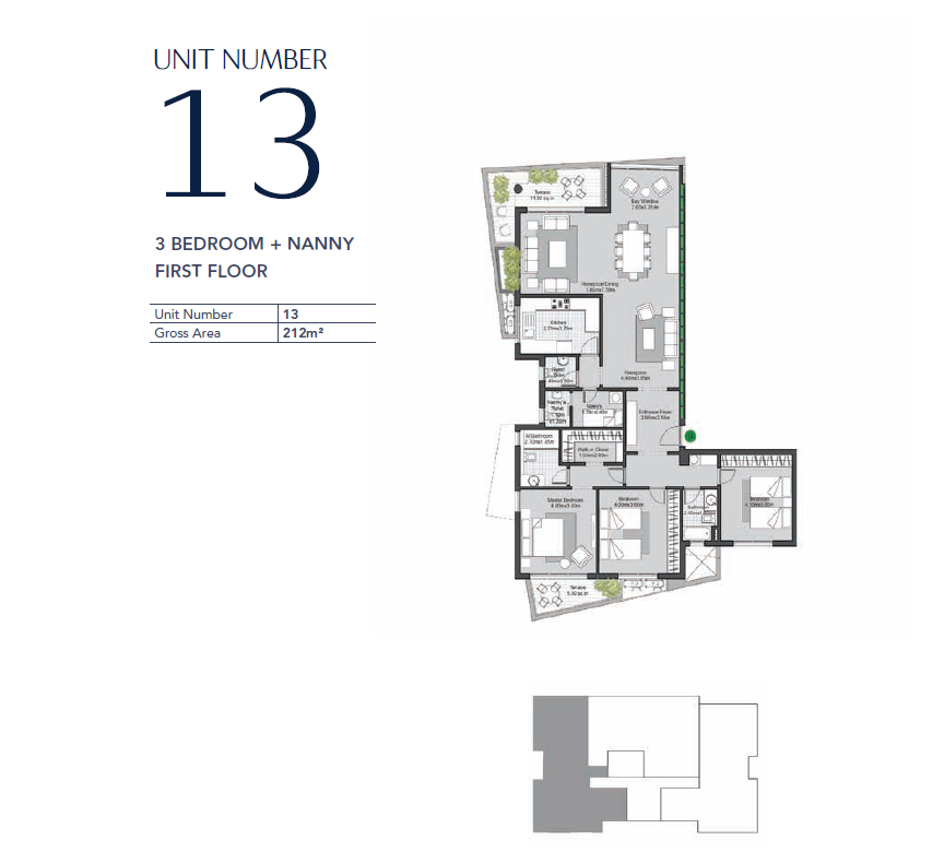 Floor plan for apartment at V Residences By Villette