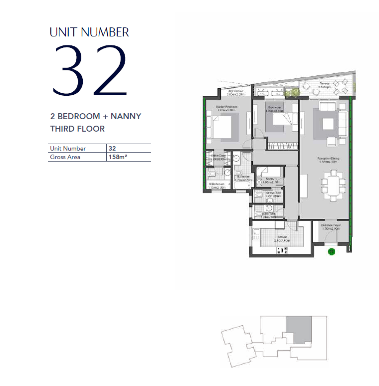 Floor plan for apartment at V Residences By Villette