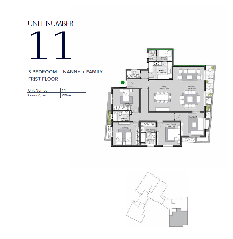 Floor plan for apartment at V Residences By Villette