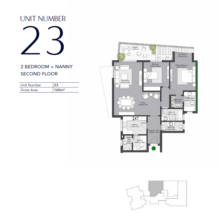 Floor plan for apartment at V Residences By Villette