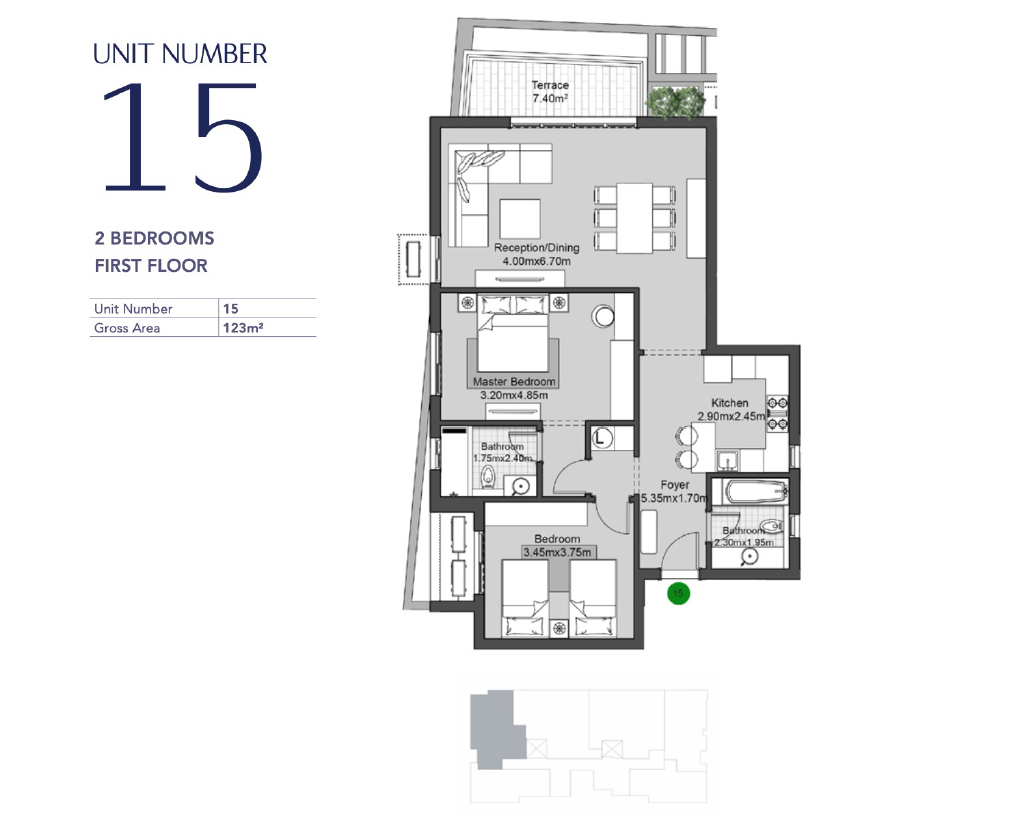 Floor plan for apartment at V Residences By Villette