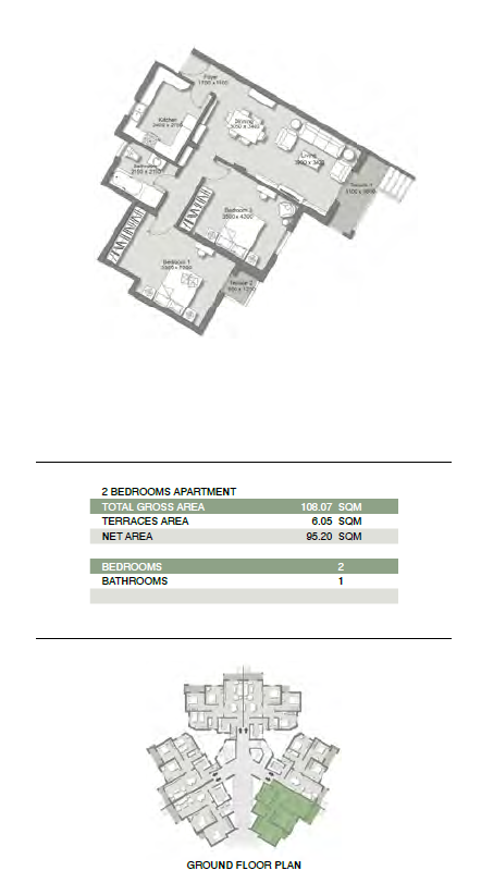 Floor plan for apartment at Ashgar City