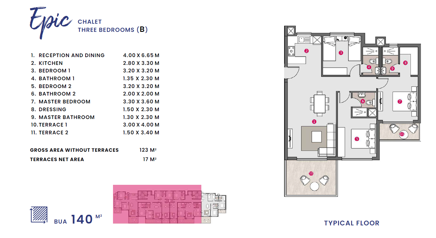 Floor plan for chalet at D.O.S.E